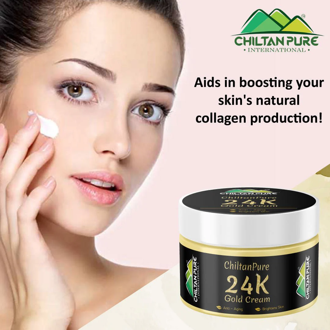 24K Gold Cream – Boosts Hydration, Anti-Aging, Improves Skin’s Elasticity & Enhances Skin’s Youthful Glow - Image 3