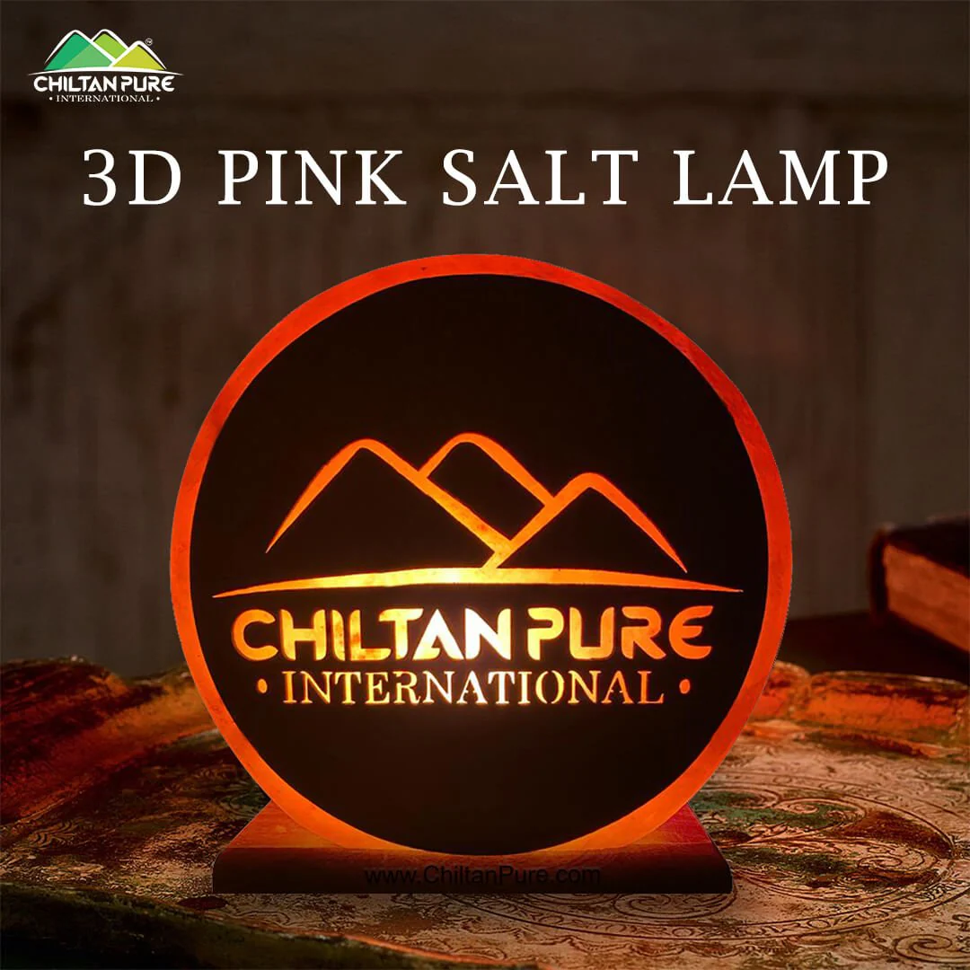 3D Pink Salt Lamp [Large] – Live natural, perfect piece that purifies air & relieves stress, Reduces allergy & asthma – 100% pure natural salt lamp - Image 3