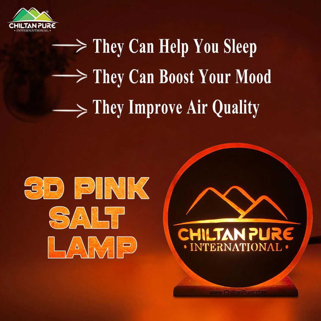 3D Pink Salt Lamp [Large] – Live natural, perfect piece that purifies air & relieves stress, Reduces allergy & asthma – 100% pure natural salt lamp - Image 4