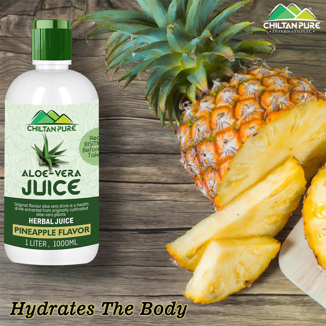 Aloe Vera Juice [Pineapple Flavour] – Natural Hydrator, Better Liver Function & Nutritious Booster [ایلو ویرا] 1000 ML - Image 3