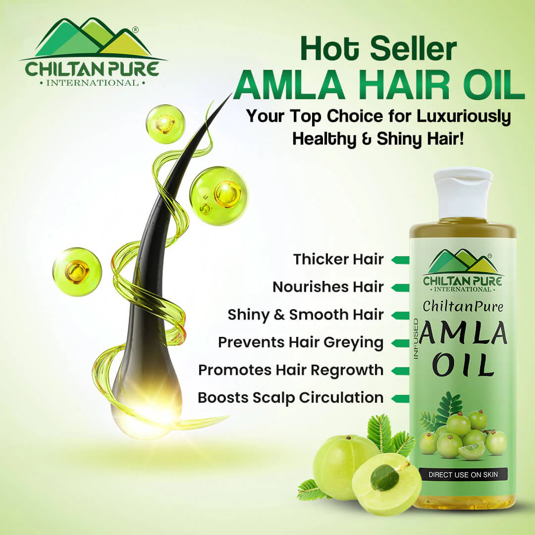 Amla Oil – Lessen Hair Loss, Boosts Hair Growth, Treats Dry Scalp & Prevents Premature Hair Greying - Image 4