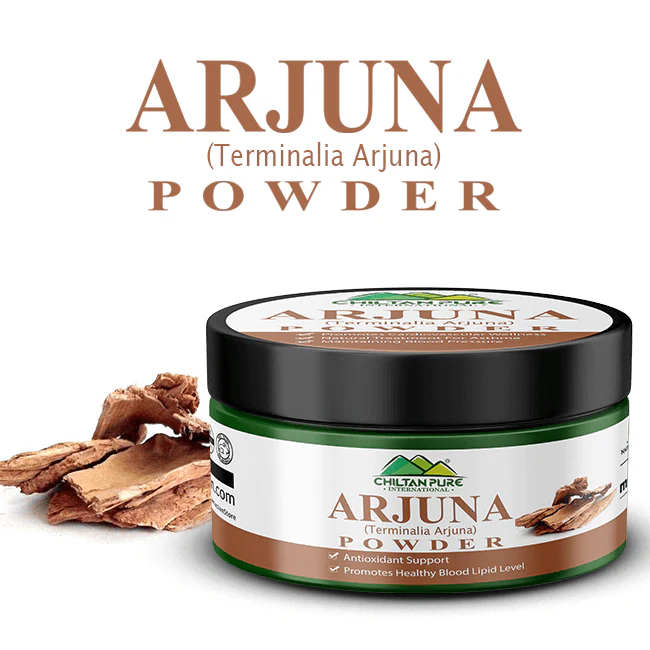 Arjuna Powder (Terminalia Arjuna) – Contains Antioxidants, Supports Cardiovascular Health, Promotes Healthy Blood Lipid levels & Immunity 65mg