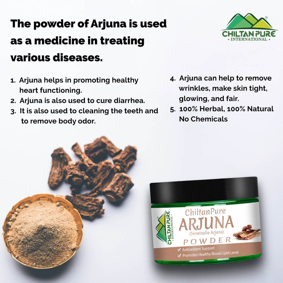 Arjuna Powder (Terminalia Arjuna) – Contains Antioxidants, Supports Cardiovascular Health, Promotes Healthy Blood Lipid levels & Immunity 65mg - Image 2