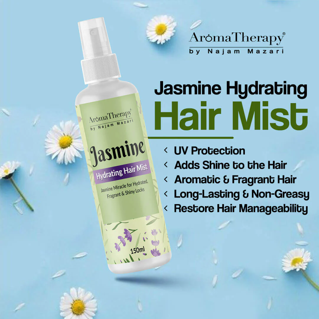 Jasmine Hydrating Hair Mist - Jasmine Miracle for Hydrated, Fragrant & Shiny Locks -  💯Organic - Image 2