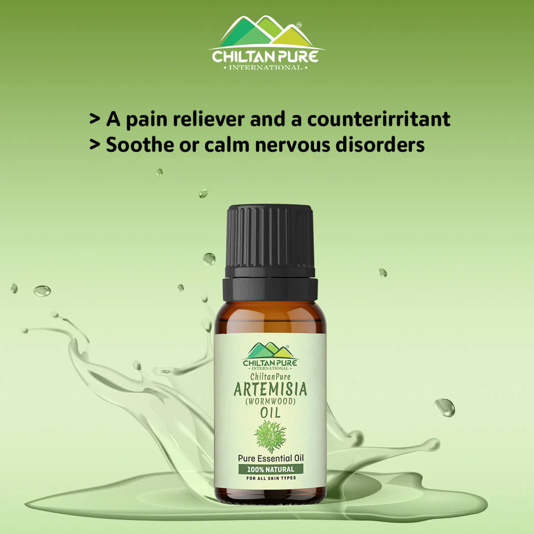 Artemisia Essential oil – Wormwood Essential Oil – Acts as an Emmenagogue, Relieves Nervous Afflictions & Prevents Microbial Infections 20ml - Image 3