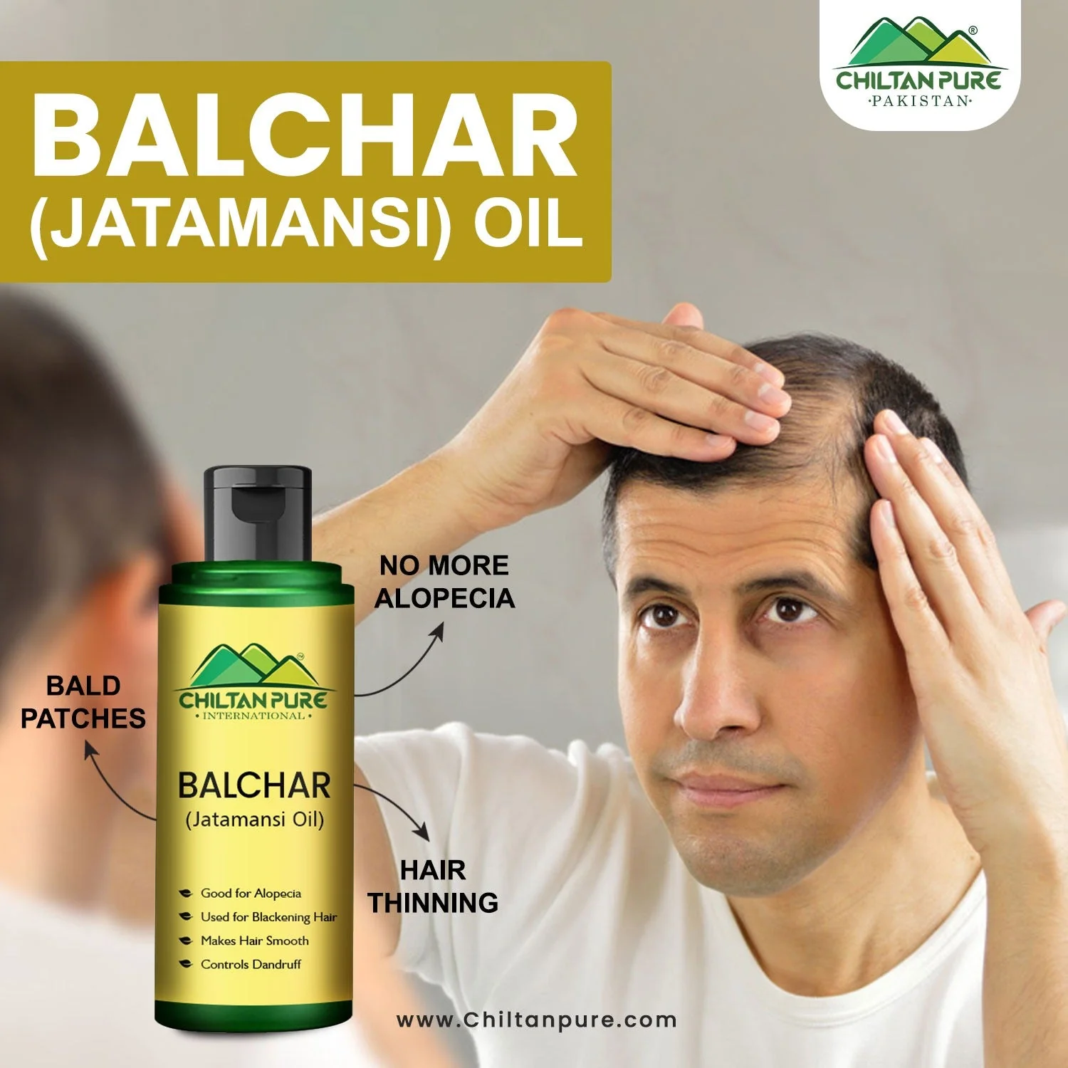 Balchar (Jatamansi) Oil – Effective for Alopecia, Enlarges Follicular Hair Size & Prevents Scalp Infections - Image 8