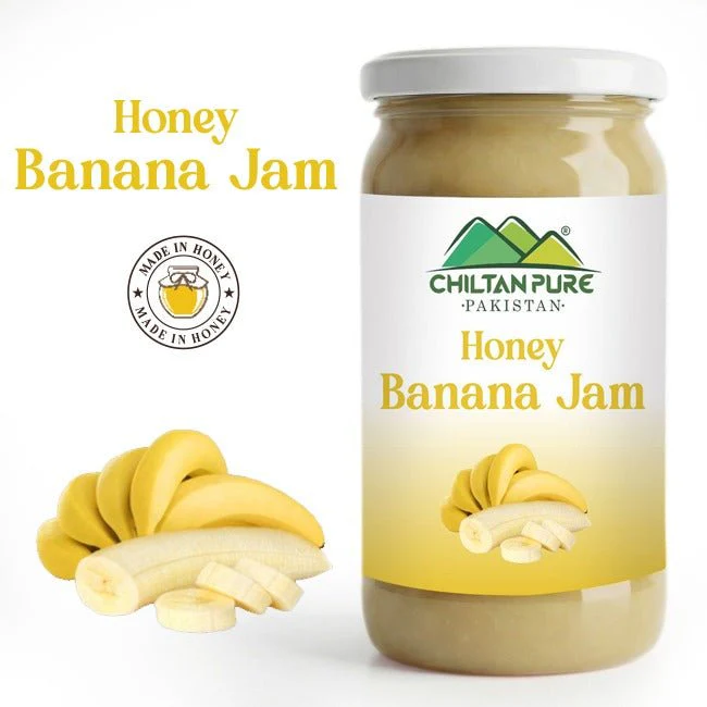 Banana Jam (Made in Honey) / کیلا جام / Glass packaging / 630gm