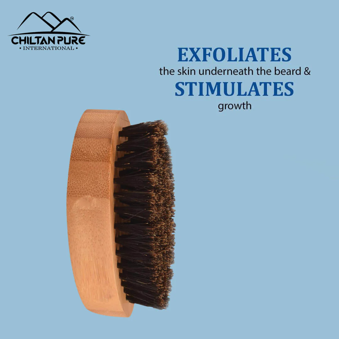 Beard Brush – Reduce Beard Curls, Deep Cleanse Beard, Adds Shine to Beard, Great for Grooming & Styling Beard!! - Image 2