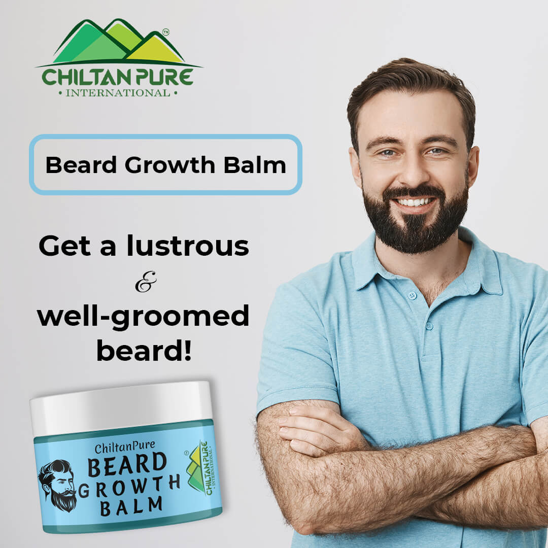 Beard Growth Balm – Adds Shine to Beard, Minimize Beard Curls, Style, Smoothes & Nourishes Beard 50ml - Image 4