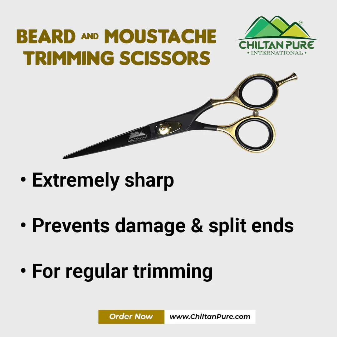 Beard & Moustache Trimming Scissors – For Grooming, Cutting & Styling of Moustache & Beard - Image 4