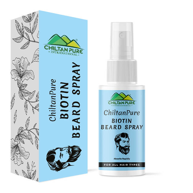Biotin Beard Spray – Long Lasting Formula, Boosts Healthy Beard Shine, Hydrates Beard, Absorbs Rapidly 50ml,, Doctor's 👨‍⚕️ Recommended