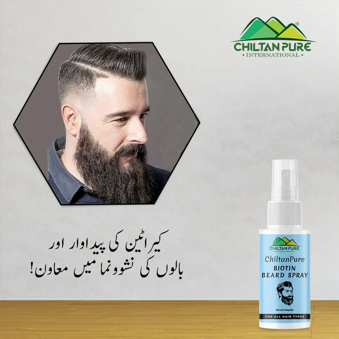 Biotin Beard Spray – Long Lasting Formula, Boosts Healthy Beard Shine, Hydrates Beard, Absorbs Rapidly 50ml,, Doctor's 👨‍⚕️ Recommended - Image 2