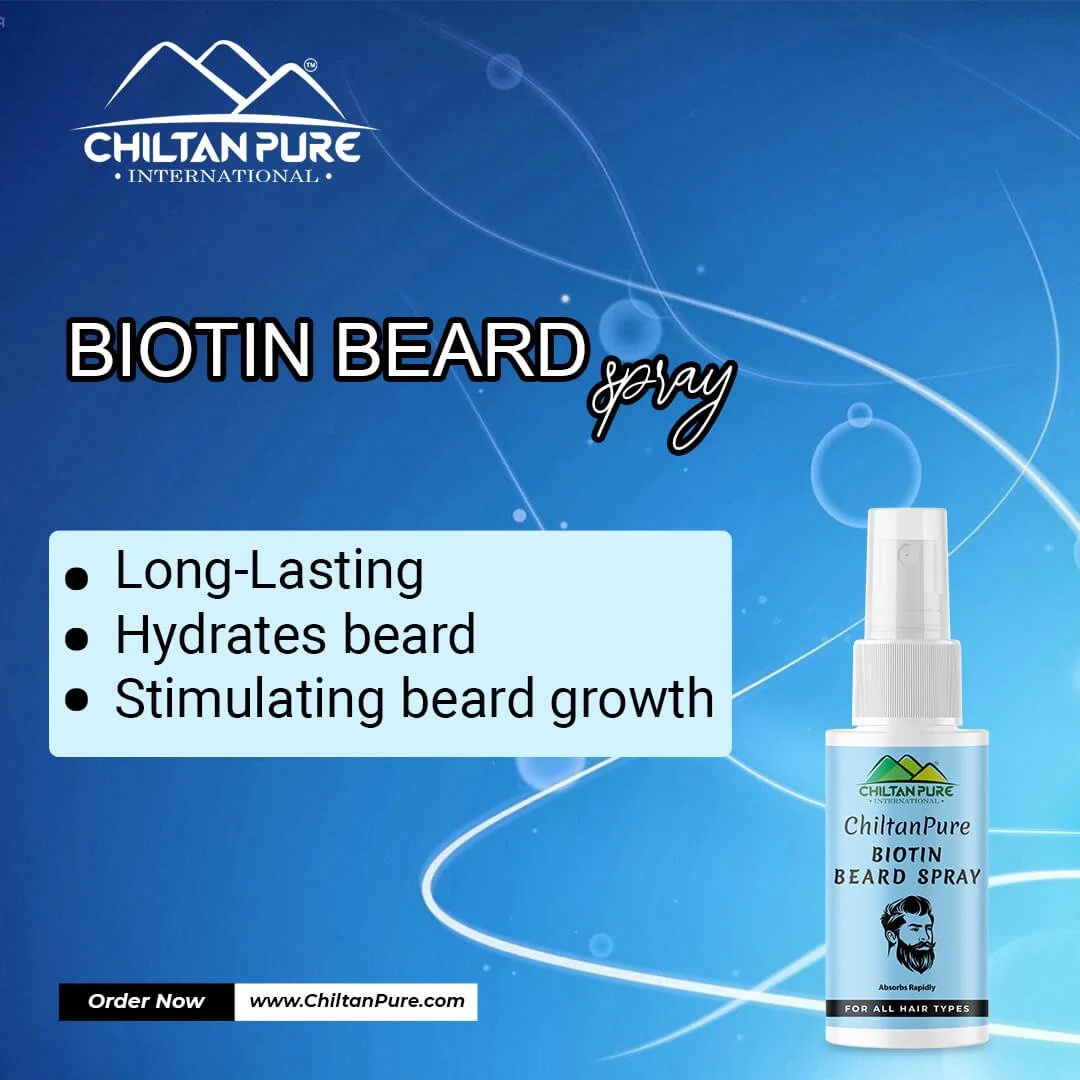 Biotin Beard Spray – Long Lasting Formula, Boosts Healthy Beard Shine, Hydrates Beard, Absorbs Rapidly 50ml,, Doctor's 👨‍⚕️ Recommended - Image 3