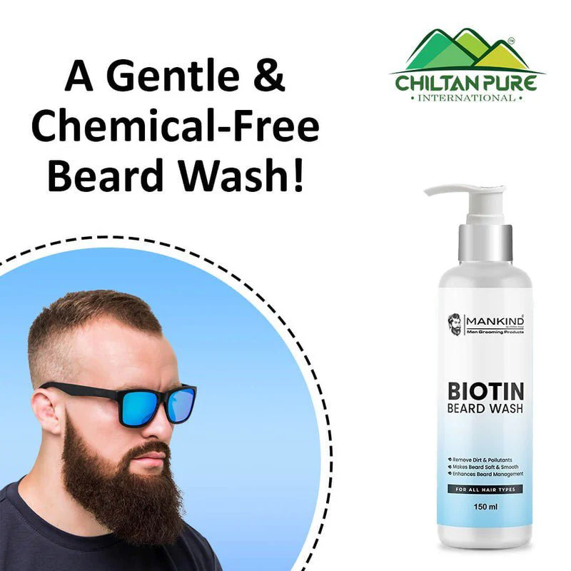 Biotin Beard Wash β Remove Dirt, Oil & Pollutants, Makes Beard Soft & Smooth, Fights Frizz, Flakes & Itchiness 150ml, Doctor's π¨ββοΈ Recommended - Image 3