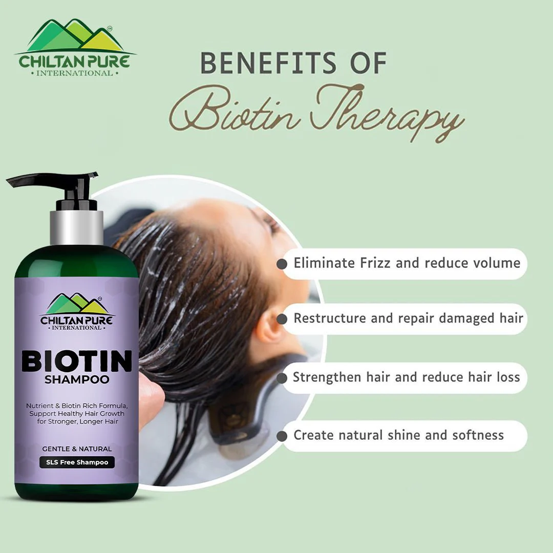 Biotin Shampoo In Pakistan – Hydrates Scalp, Promotes Healthy Hair Growth, Reduce Split Ends & Prevents Hair Breakage 260ml, Doctor's 👨⚕️ Recommended - Image 3