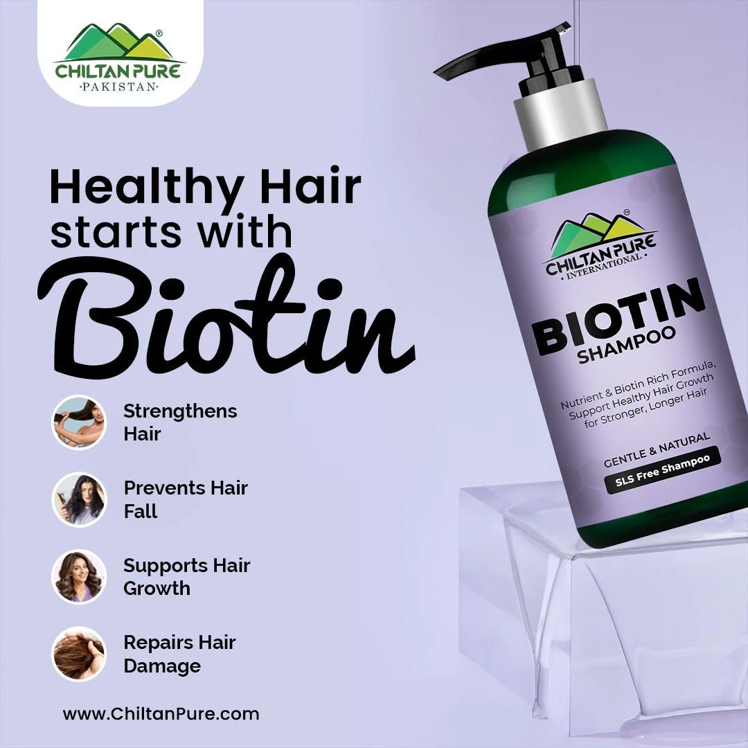 Biotin Shampoo In Pakistan – Hydrates Scalp, Promotes Healthy Hair Growth, Reduce Split Ends & Prevents Hair Breakage 260ml, Doctor's 👨⚕️ Recommended - Image 4