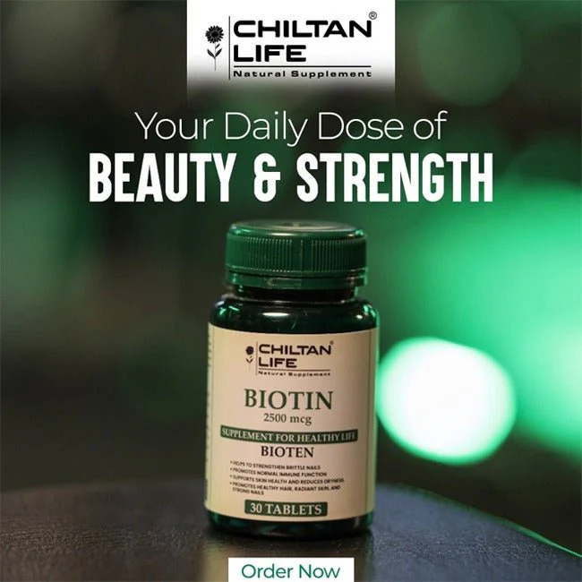 Biotin Vitamin Pills - 30 Biotin Tablets (2500mcg) - Image 4