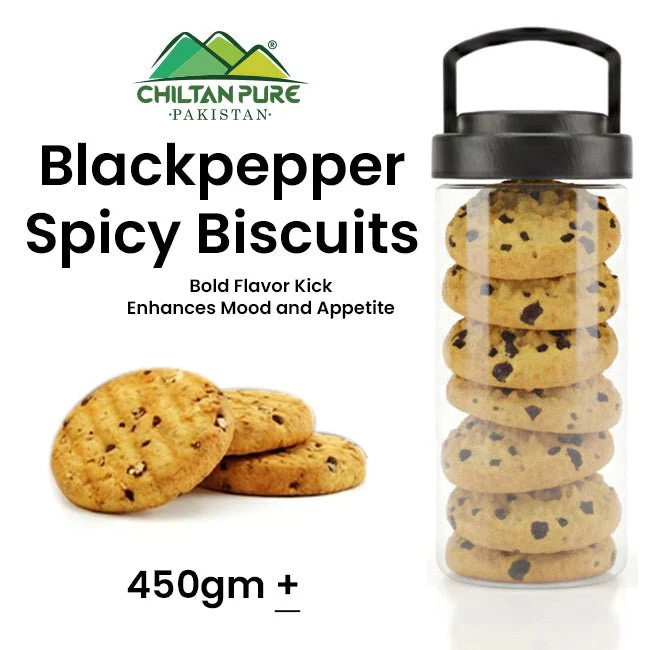 Black Pepper Spicy Biscuit / Black Pepper Spicy Cookies / Made With Organic Desi Butter, Bakery Biscuit