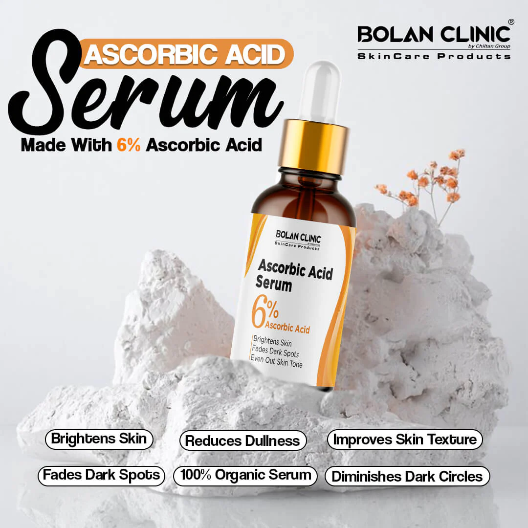 Ascorbic Acid Serum - Made with 6% Ascorbic Acid, Brightens Skin, Fades Dark Spots, Reduces Dullness & Improves Skin Texture - Image 2