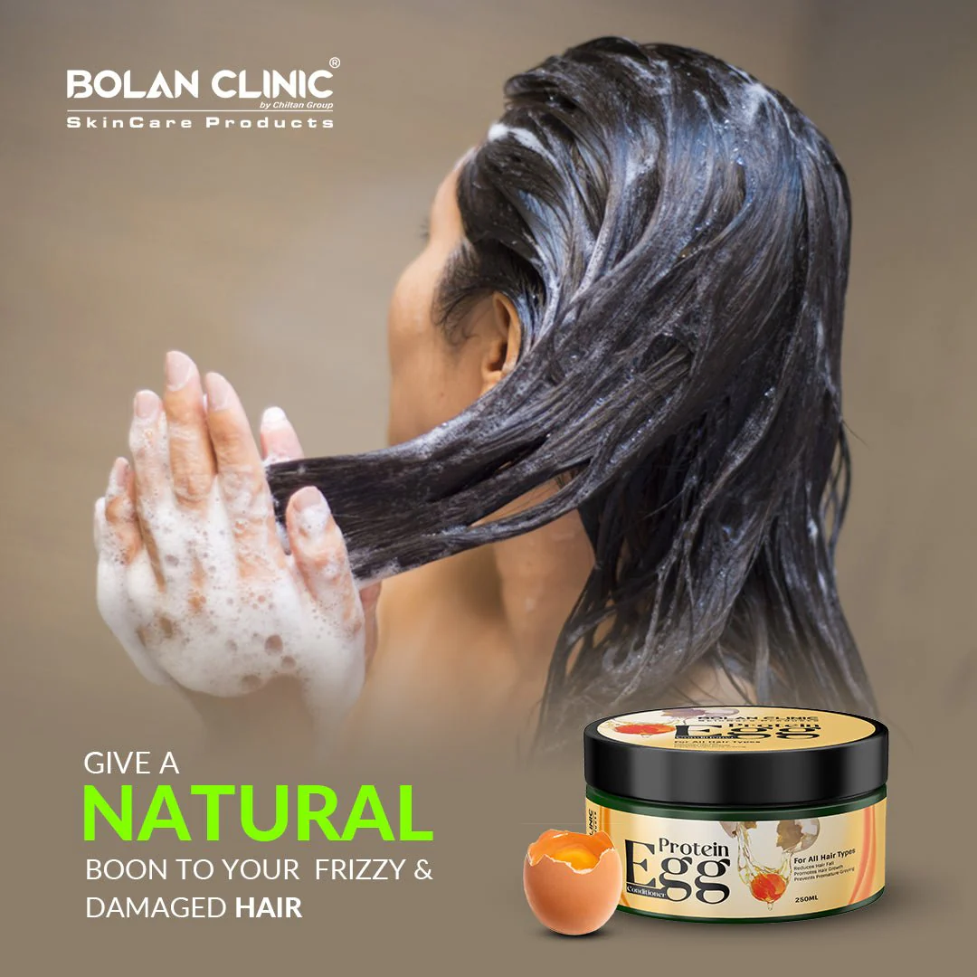 Egg Conditioner Mask - Ideal for Hair Growth, Smooths Frizziness, Makes Your Hair Thick and Shiny - Image 4