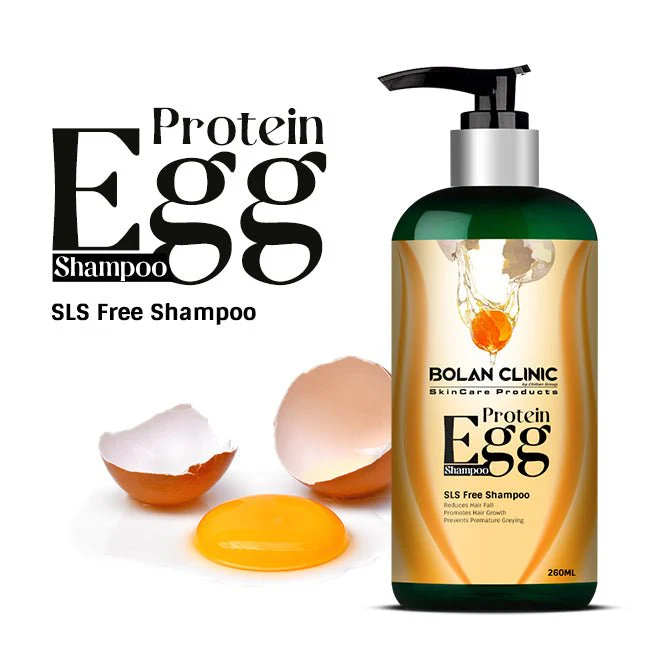 Egg Shampoo - Boosts Hair Growth, Reduces Frizziness, Prevents Premature Hair Greying, Giving Perfect Strength, Shine & Smoothness to Hair