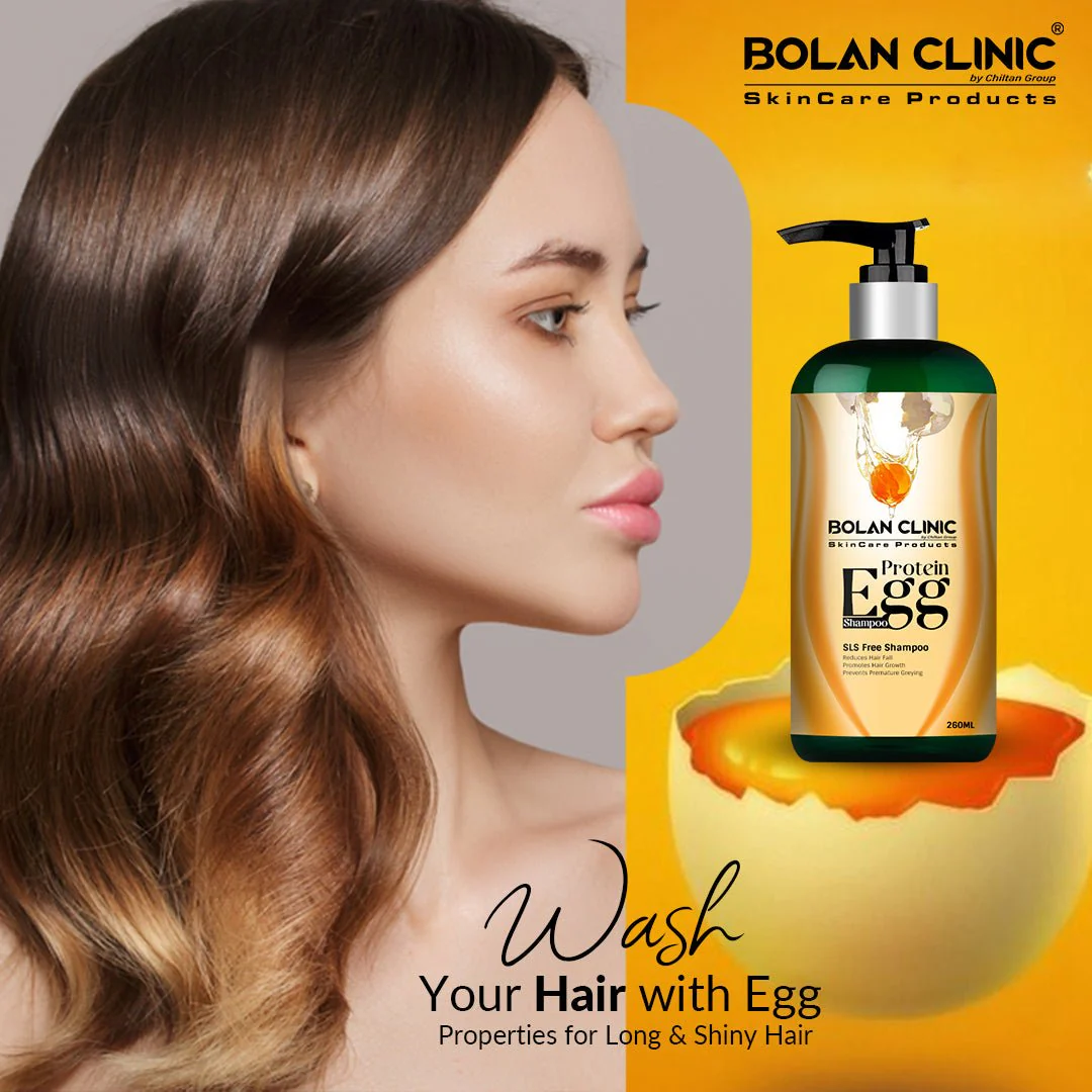 Egg Shampoo - Boosts Hair Growth, Reduces Frizziness, Prevents Premature Hair Greying, Giving Perfect Strength, Shine & Smoothness to Hair - Image 2