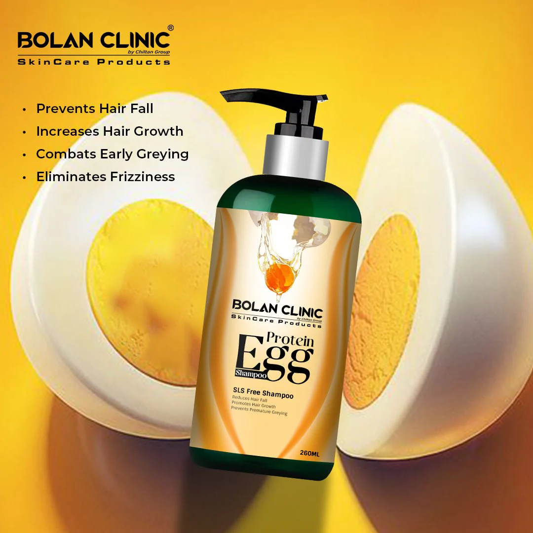 Egg Shampoo - Boosts Hair Growth, Reduces Frizziness, Prevents Premature Hair Greying, Giving Perfect Strength, Shine & Smoothness to Hair - Image 3