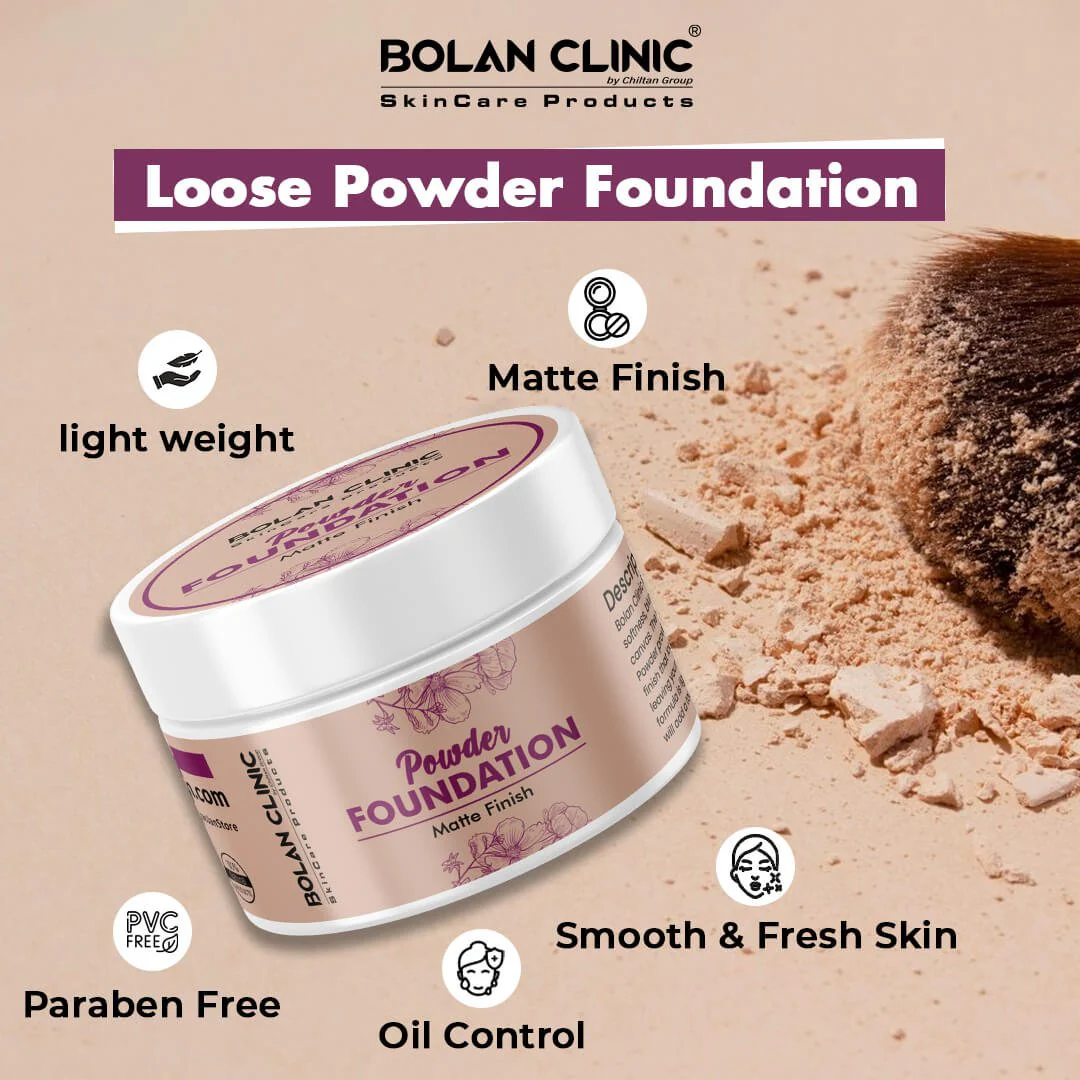 Loose Powder Foundation - Adds a Touch of Elegance to Your Makeup Look, Lightweight, Matte Finish, Velvety Softness & Flawless Canvas - Image 3