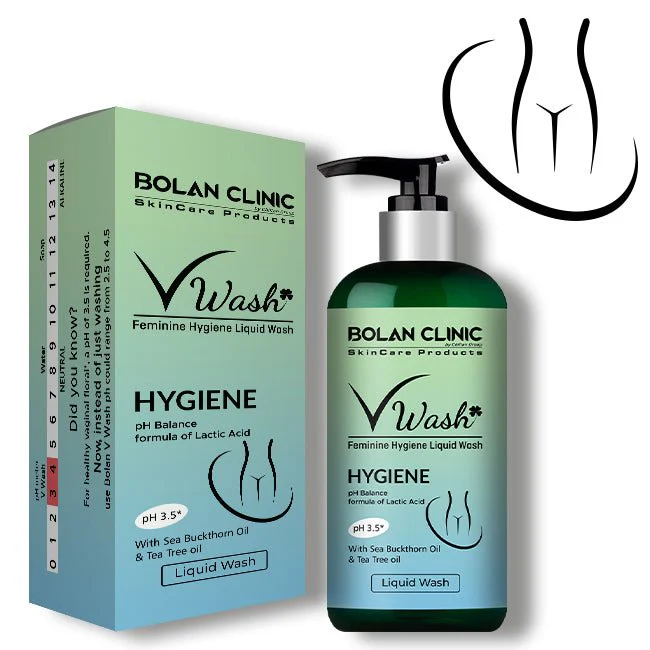 V Wash Feminine Hygiene Vaginal Wash - Antibacterial Liquid Wash Cleansing Treatment -100% Natural & Safe - Approved By Gynecologists