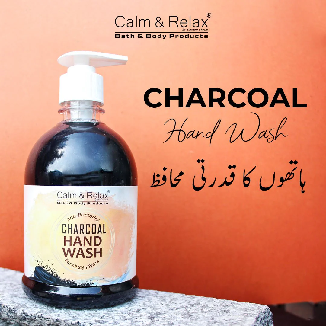 Charcoal Hand Wash - Antibacterial & Anti-Dirt Formula, Removes Impurities - Image 3