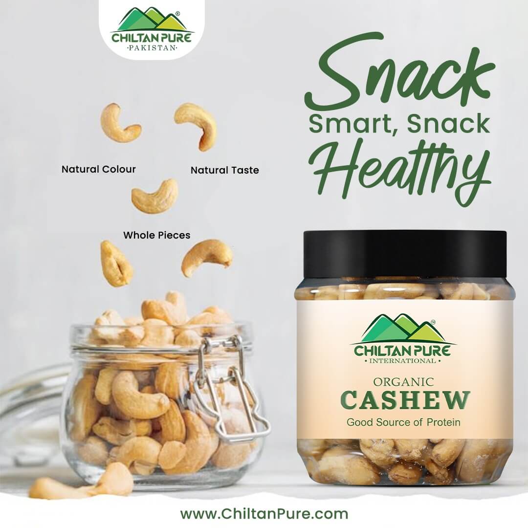 Cashew Nuts – Promotes weight loss, Improves heart health, rich in fiber & protein, contains variety of vitamins & minerals – 100% pure organic 160g - Image 4
