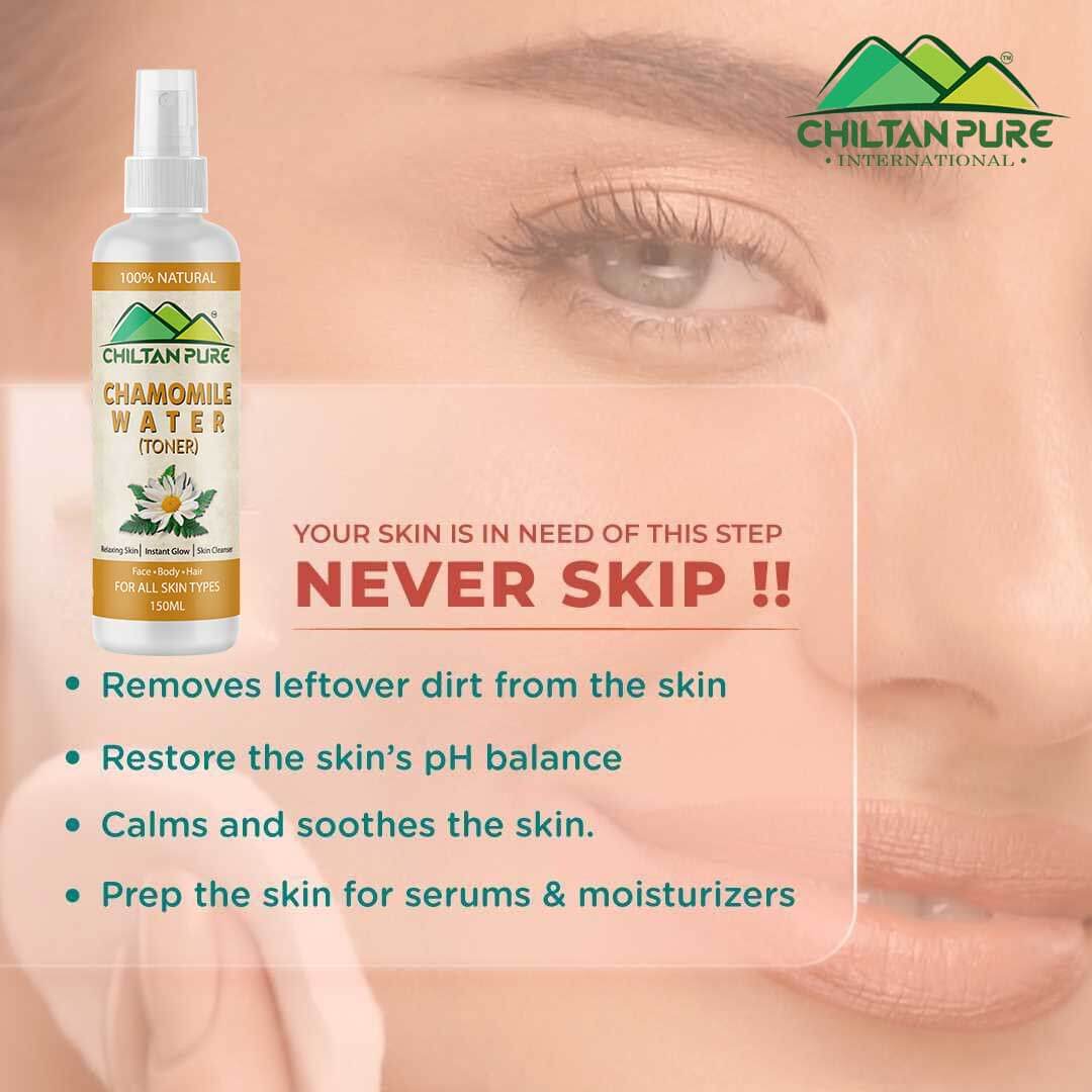 Chamomile Floral Water – Reduce Redness, Irritation, Makes Skin Soft & Radiant [Toner] 150ml - Image 2