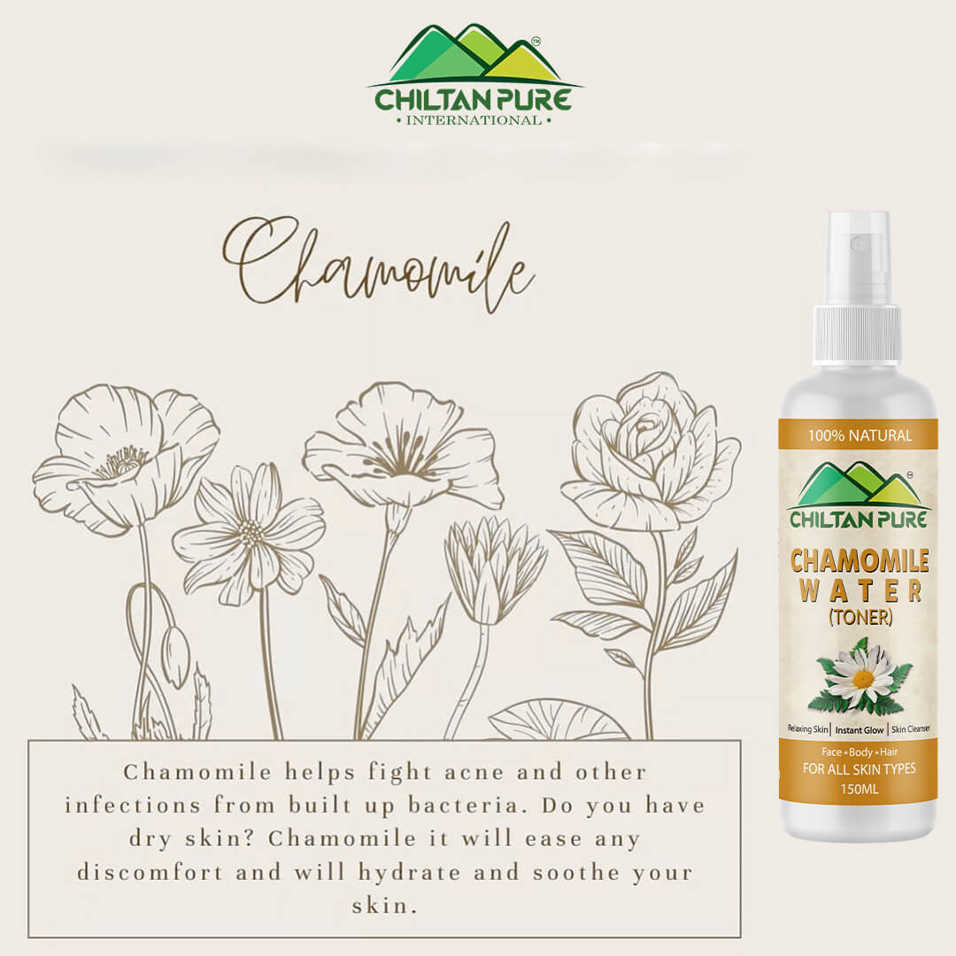 Chamomile Floral Water – Reduce Redness, Irritation, Makes Skin Soft & Radiant [Toner] 150ml - Image 3