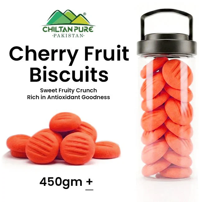 Cherry Fruit Biscuit / Cherry Fruit Cookies / Made With Organic Desi Butter, Bakery Biscuit