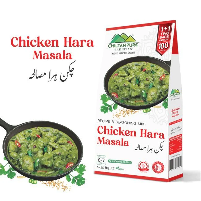 Chicken Hara Masala / چکن ہرا مصالحہ / Chicken Hara Masala Recipe / 50gm± 1+1 (2 Packet) Inside Box