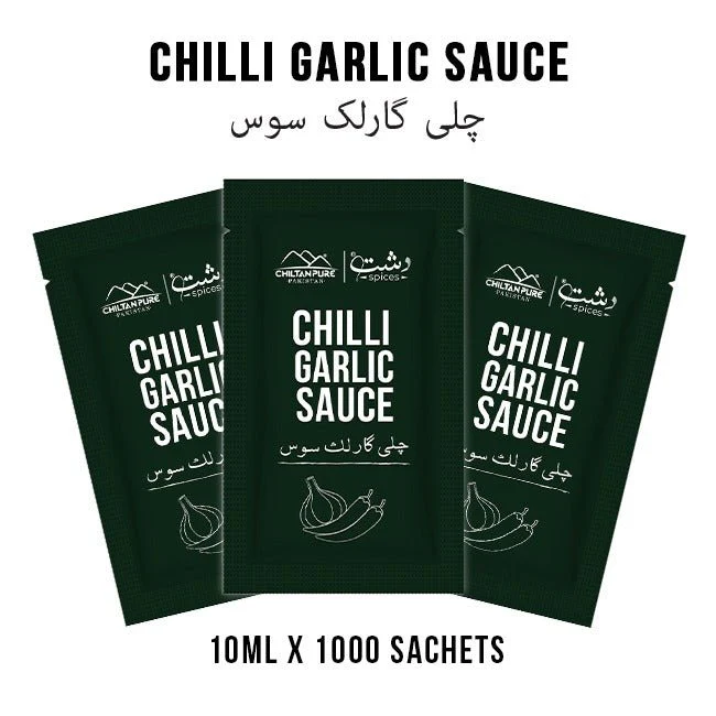 Chilli Garlic Sauce Sachets / (10ml x 1000 Sachets)