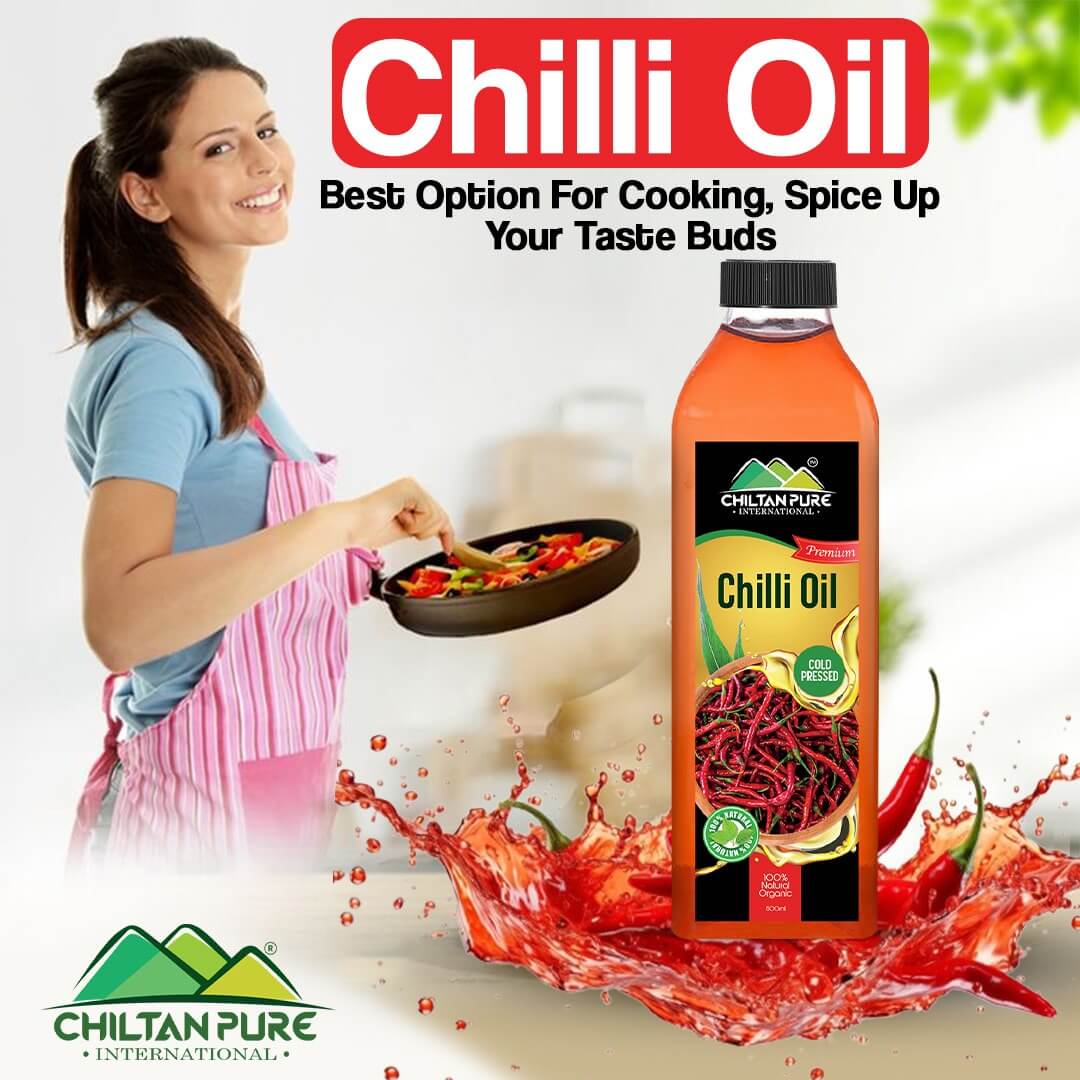 Chilli Oil - Best Option for Cooking, Spice Up Your Taste Buds, Good for Heart Health, Rich in Vitamins & Iron - Image 2