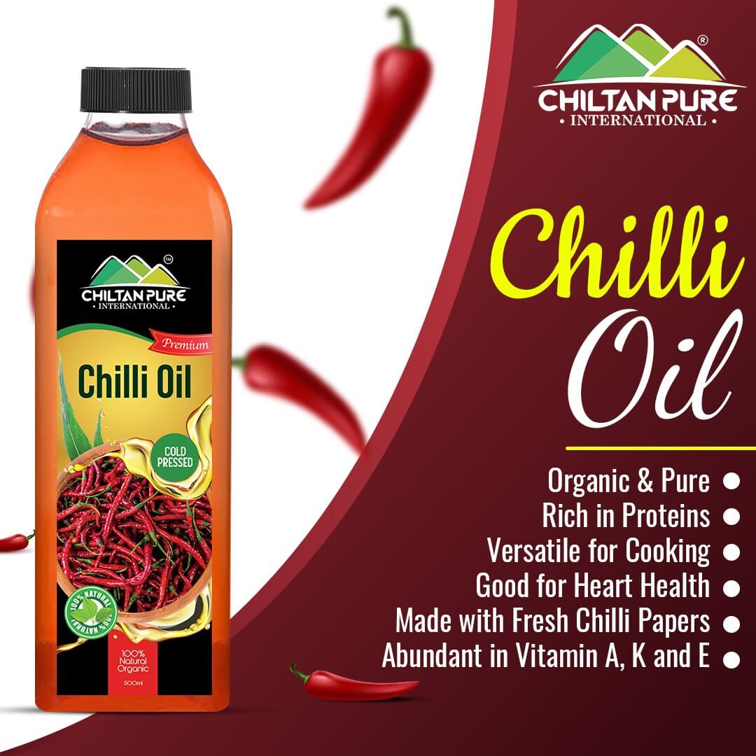 Chilli Oil - Best Option for Cooking, Spice Up Your Taste Buds, Good for Heart Health, Rich in Vitamins & Iron - Image 3