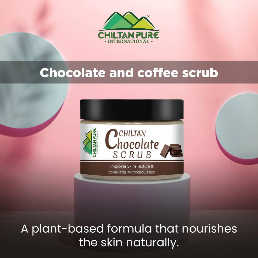 Chocolate Face & Body Scrub – Exfoliates & Energizes Skin, Reduces Pore Size, Gives Skin Firmness, For All Skin Types 100ml - Image 3