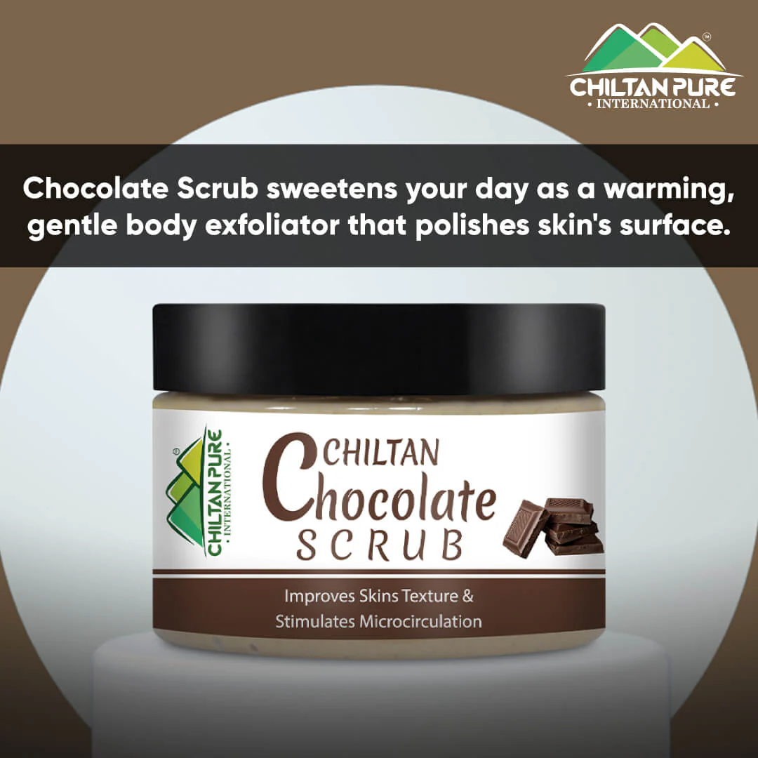 Chocolate Face & Body Scrub – Exfoliates & Energizes Skin, Reduces Pore Size, Gives Skin Firmness, For All Skin Types 100ml - Image 4