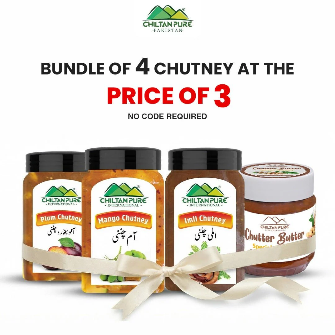 Bundle Of 4 Chutney At The Price Of  3 / Plum Chutney / Mango Chutney / Imli Chutney / Chutter Butter Chutney