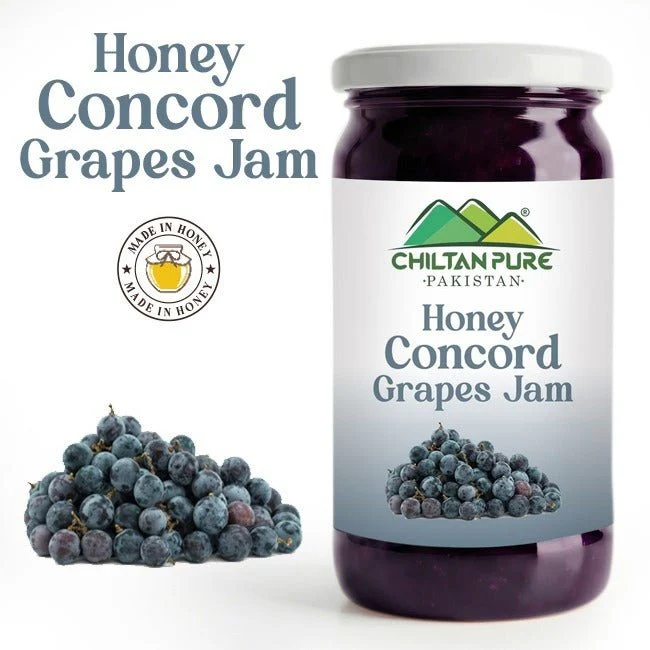 Concord Grapes Jam (Made in Honey) / کنکورڈ جام / Glass packaging / 630gm