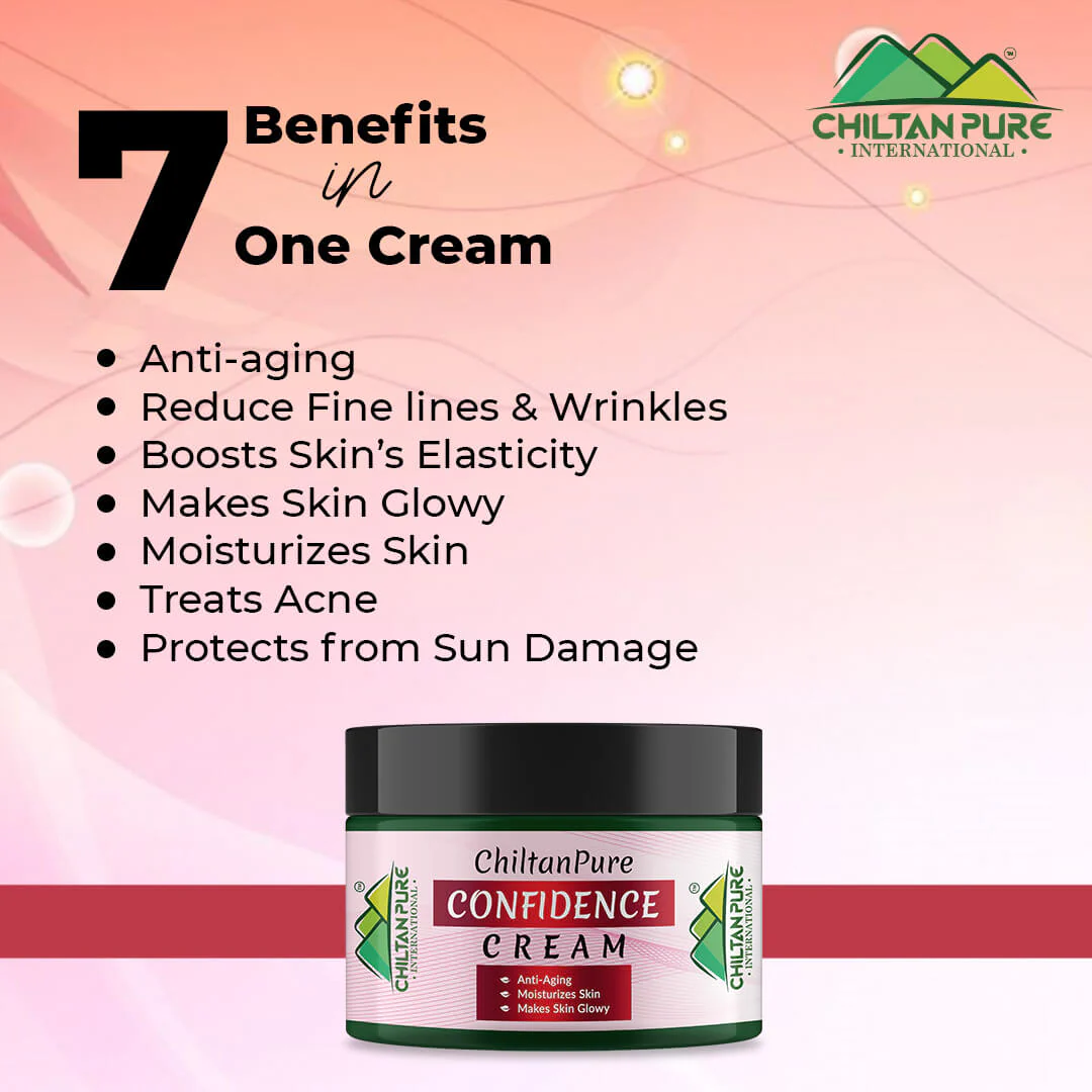 Confidence Cream - Anti–Aging, Treats Acne, Boosts Skin’s Elasticity, Minimize Pores & Makes Skin Glowy - Image 2