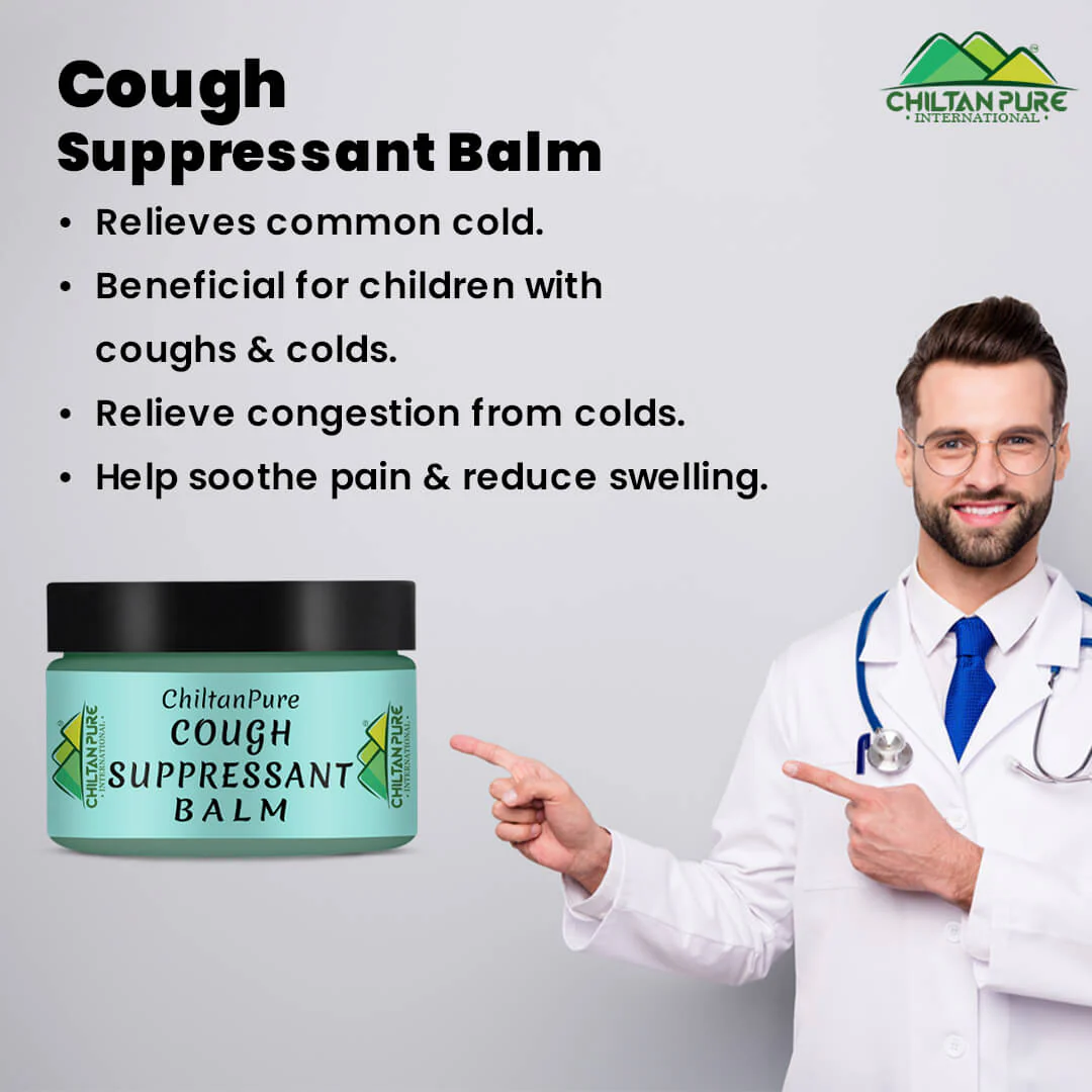 Cough Suppressant Balm – Chest Rub Balm, Relief from Cough, Cold, Nasal Decongestion, Topical Cough Suppressant 50ml - Image 3