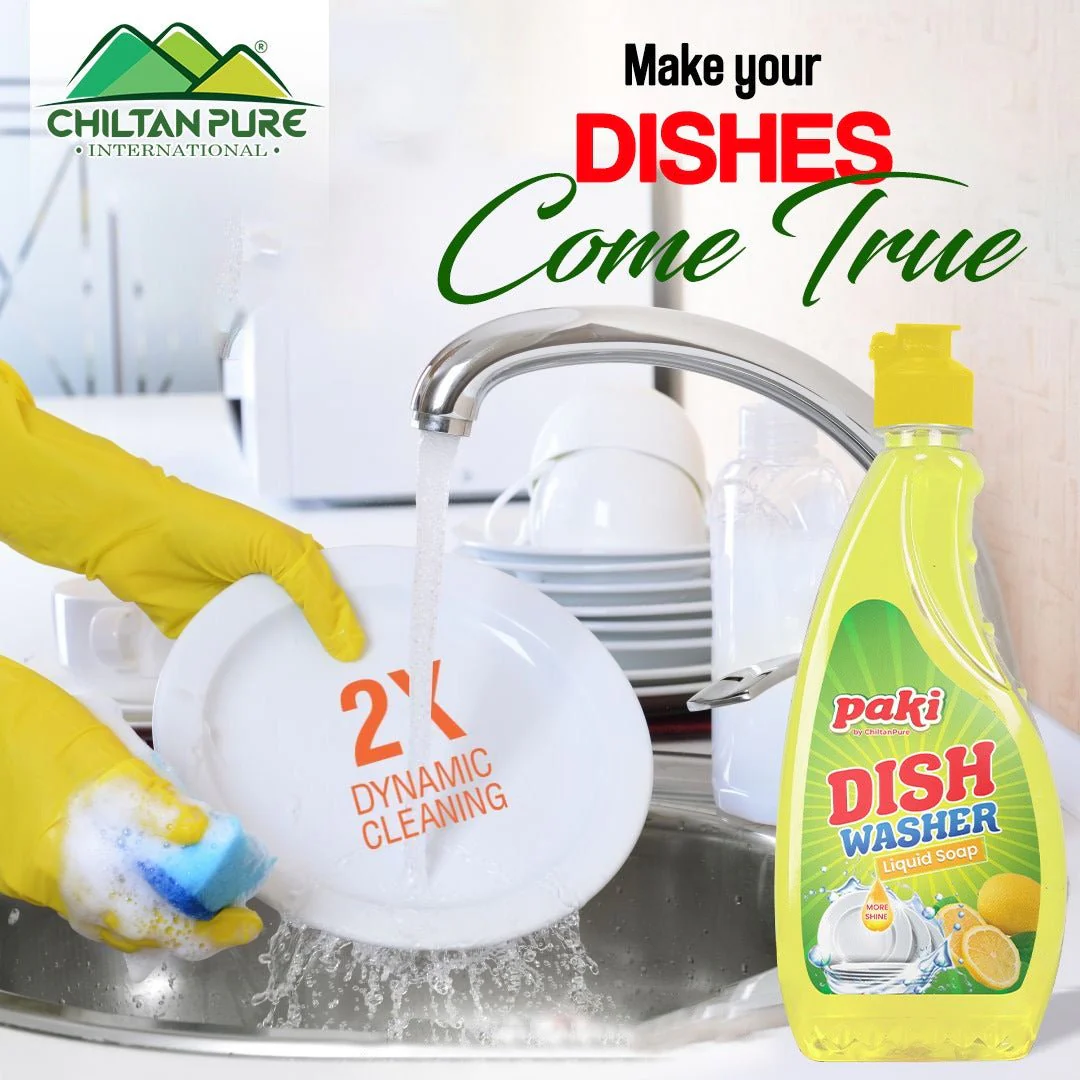 Dish Washer Liquid / Anti-Bacterial Liquid Soap / Made From Real Lemon - Image 2