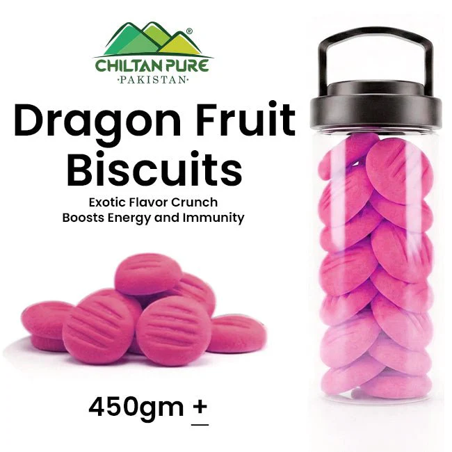 Dragon Fruit Biscuit / Dragon Fruit Cookies / Made With Organic Desi Butter, Bakery Biscuit