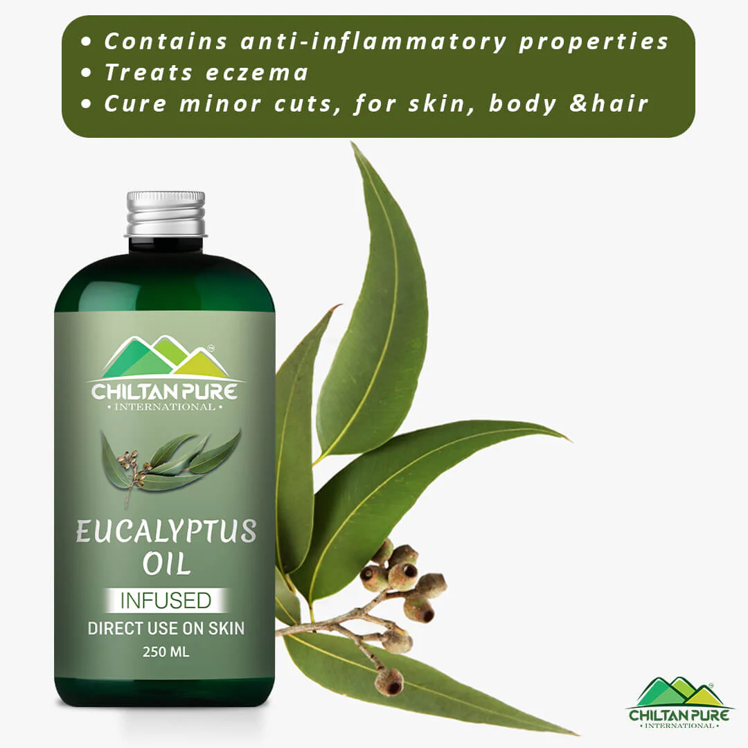 Eucalyptus Infused Oil – Prevents Acne, Soothes Dry Skin, Natural Stress Buster & Reduces Scalp Irritation 200ml - Image 4