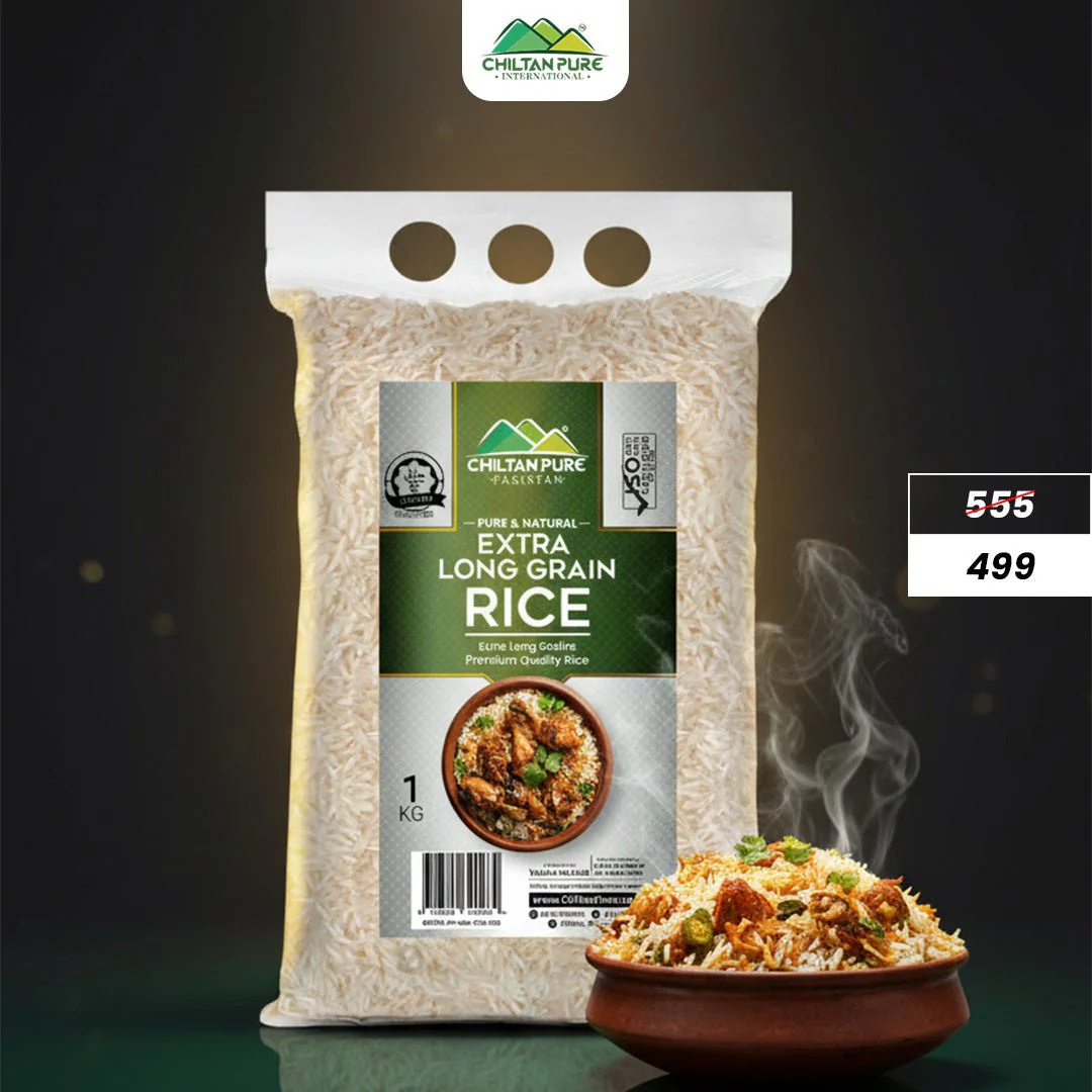 Extra Long Grain Rice / (اضافی لمبے دانے والے چاول) / Premium Quality Aromatic Naturally Aged Perfection 🌾✨ 1kg - Image 2