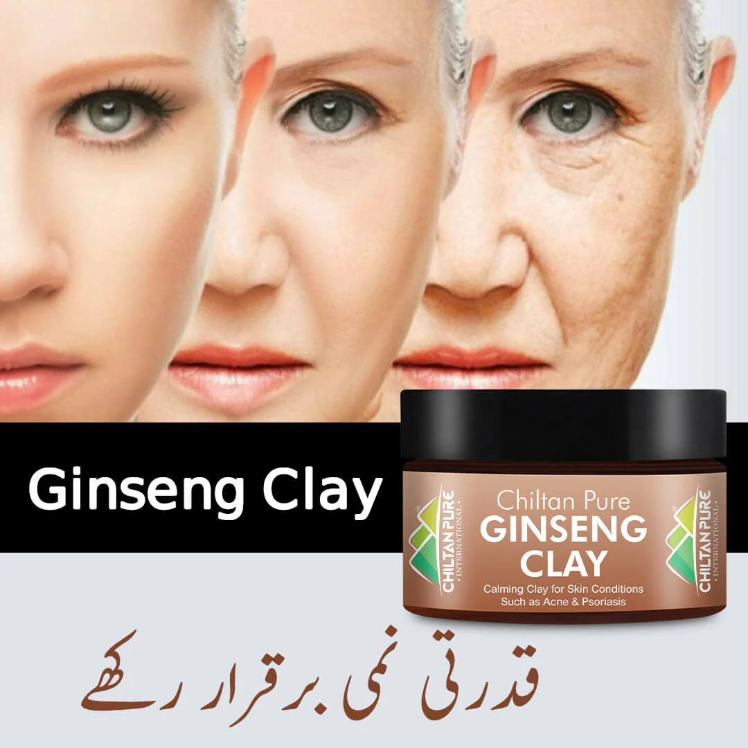 Ginseng Clay – For Men – Extremely beneficial for skin, Derived from natural sources, Perfect Blend for aging skin, Detoxifies the harmful bacteria (100% result) 200gm - Image 2