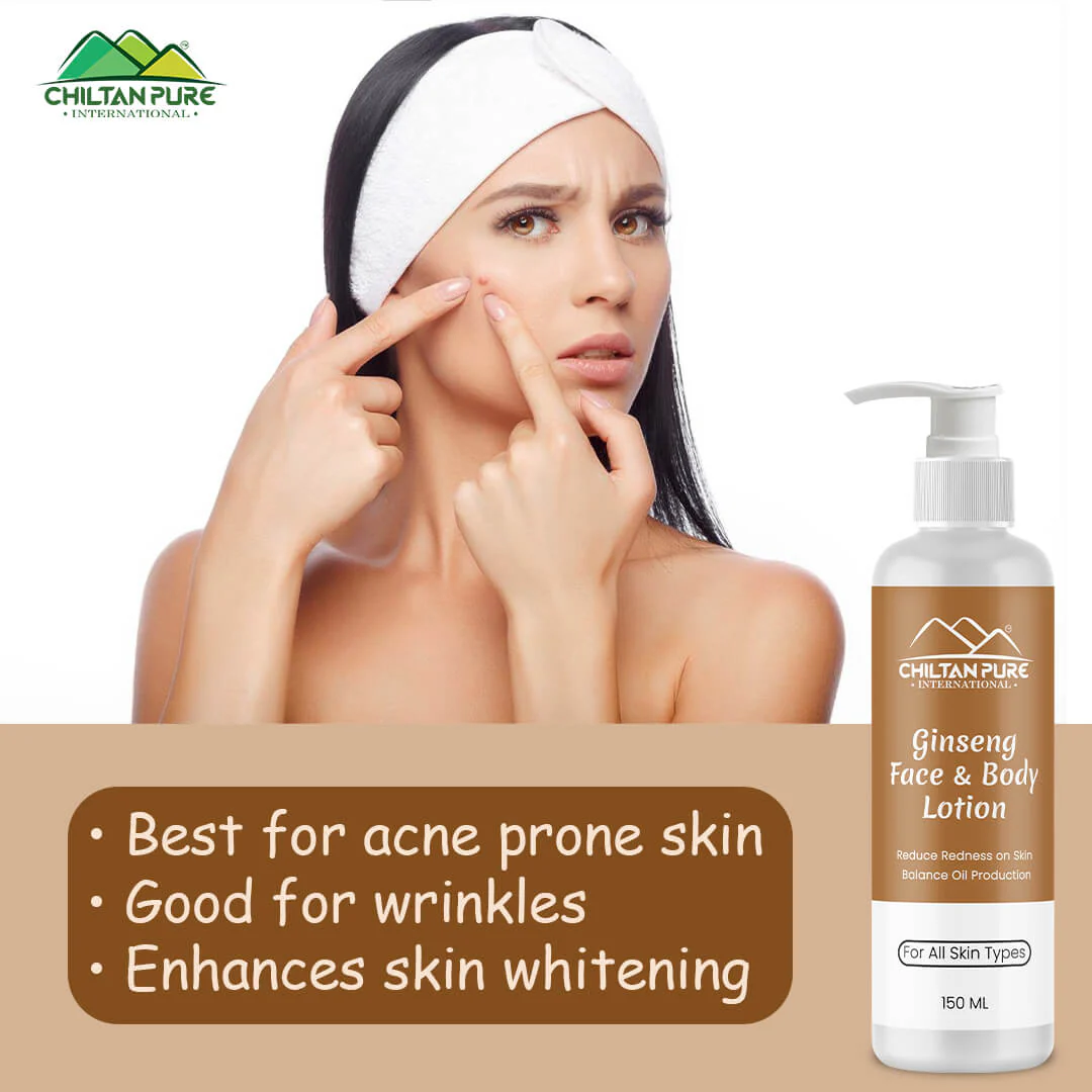 Ginseng Lotion – Brilliant Overall Complexion Booster, Helps Balance Oil Production, Helps Quell Redness & Puffiness – Regenerates Skin Cells 150ml - Image 3